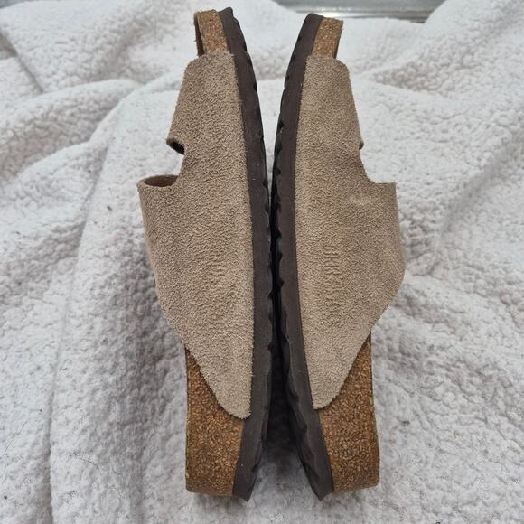 Birkenstock Arizona soft footbed Nubuck Suede Taupe size EU 38 US 7-7.5 - Picture 3 of 6